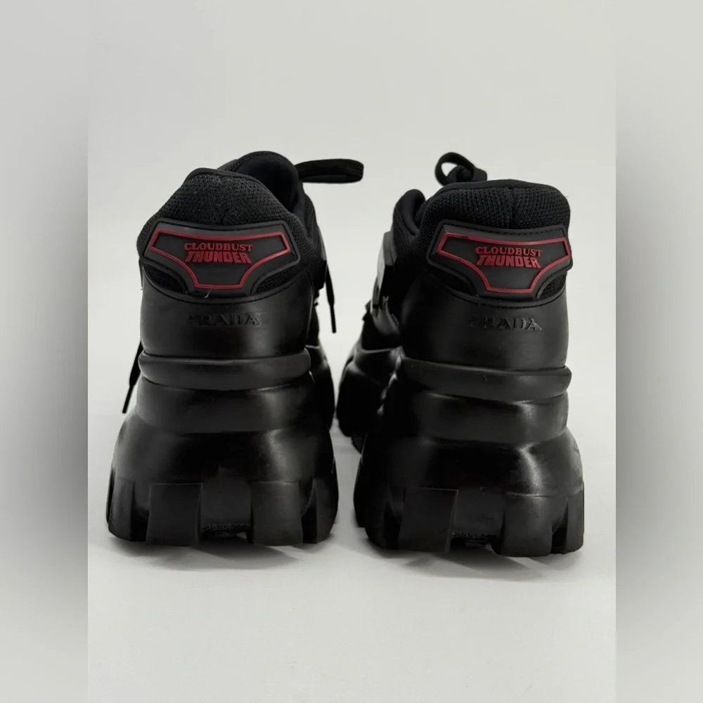 Prada Cloudbust Thunder Sneaker in Black US 7.5 - Picture 3 of 9